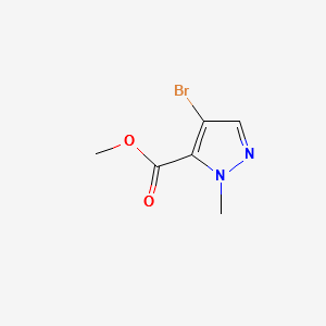 methyl 4-bromo-1-methyl-1H-pyrazole-5-carboxylate structure, CAS 514816-42-3