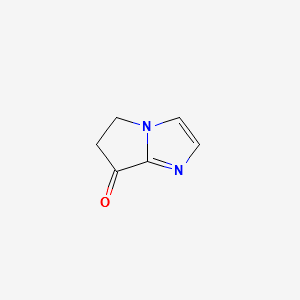 7H-Pyrrolo[1,2-a]imidazol-7-one,5,6-dihydro-(9CI) structure, CAS 112513-82-3