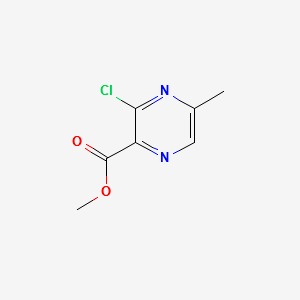 3-Chloro-5-methyl-pyrazine-2-carboxylic acid methyl ester structure, CAS 859063-65-3