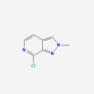 7-chloro-2-Methyl-2H-pyrazolo[3,4-c]pyridine structure, CAS 1373333-62-0