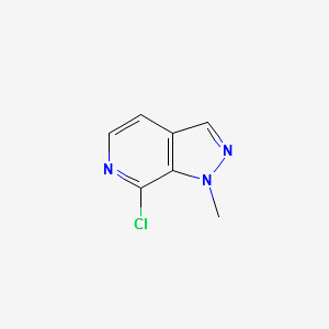 7-chloro-1-Methyl-1H-pyrazolo[3,4-c]pyridine structure, CAS 957760-15-5