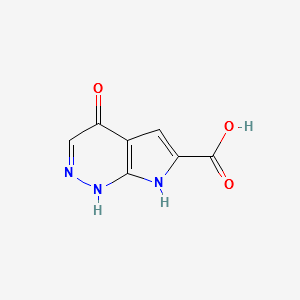 4-hydroxy-7H-pyrrolo[2,3-c]pyridazine-6-carboxylic acid structure, CAS 1269822-96-9