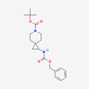 tert-Butyl 1-benzyloxycarbonylaMino-6-azaspiro[2.5]octane-6-carboxylate structure, CAS 1239852-32-4