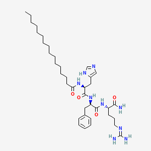 Palmitoyl Tripeptide-8 structure, CAS 936544-53-5