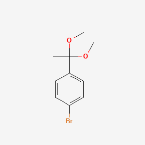 4-BROMOACETOPHENONE DIMETHYL ACETAL structure, CAS 53578-00-0