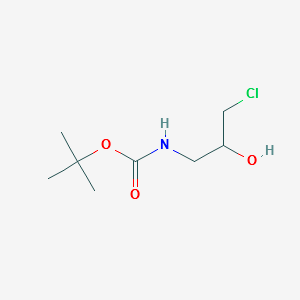 Carbamic acid, (3-chloro-2-hydroxypropyl)-, 1,1-dimethylethyl ester (9CI) structure, CAS 570390-94-2