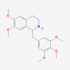 1,2,3,4-Tetrahydro-6,7-diMethoxy-1-[(3,4,5-triMethoxyphenyl)Methyl]isoquinoline structure, CAS 7668-88-4