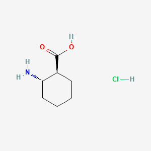 (1S,2S)-2-aminocyclohexane-1-carboxylic acid hydrochloride structure, CAS 24716-92-5