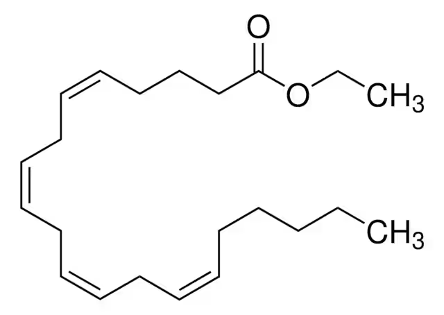 ARACHIDONIC ACID ETHYL ESTER structure, CAS 1808-26-0