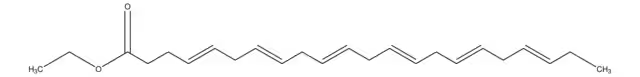 CIS-4,7,10,13,16,19-DOCOSAHEXAENOIC ACID ETHYL ESTER structure, CAS 84494-72-4