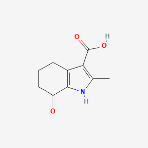 1H-Indole-3-carboxylic acid, 4,5,6,7-tetrahydro-2-methyl-7-oxo- structure, CAS 1032267-56-3