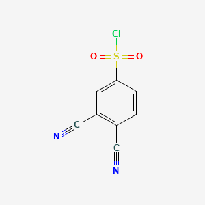 4-(chlorosulfonyl)phthalonitrile structure, CAS 170697-25-3