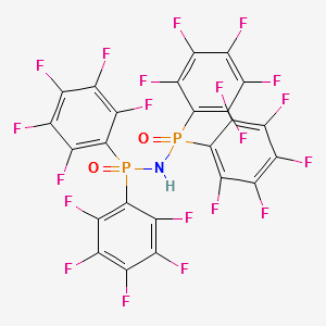 Phosphinic amide, N-[bis(pentafluorophenyl)phosphinyl]-P,P-bis(pentafluorophenyl)- structure, CAS 844658-81-7