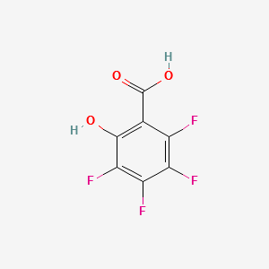 3,4,5,6-TETRAFLUORO-2-HYDROXYBENZOIC ACID structure, CAS 14742-36-0