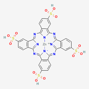 ZN(II) PHTHALOCYANINE TETRASULFONIC ACID structure, CAS 61586-86-5