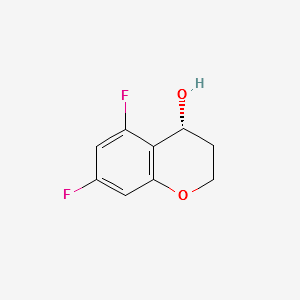 (R)-5,7-difluorochroman-4-ol structure, CAS 1270294-05-7