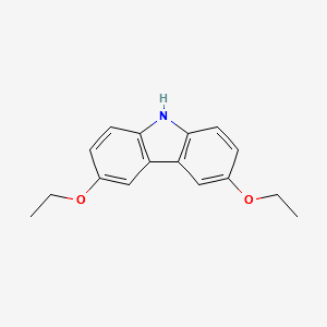 3.6-diethoxy-9H-carbazole structure, CAS 1707264-12-7