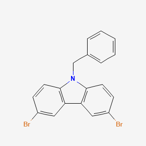 9-Benzyl-3,6-dibroMocarbazole structure, CAS 118599-27-2