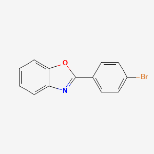 2-(4-BROMO-PHENYL)-BENZOOXAZOLE structure, CAS 3164-13-4