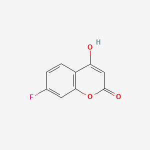 7-Fluoro-4-hydroxy-2H-chromen-2-one structure, CAS 2145-27-9