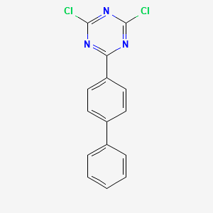 2-(4-Biphenylyl)-4,6-dichloro-1,3,5-triazine structure, CAS 10202-45-6