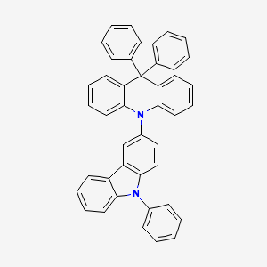 9,9-diphenyl-10-(9-phenyl-9H-carbazol-3-yl)-9,10-dihydroacridine structure, CAS 1333316-01-0