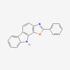 10H-Oxazolo[5,4-a]carbazole, 2-phenyl- structure, CAS 1650558-67-0