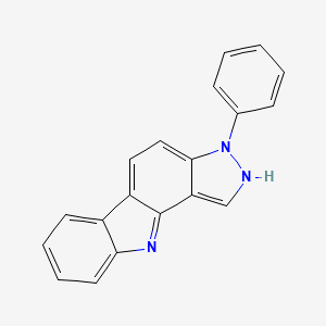 Pyrazolo[4,3-a]carbazole, 3,10-dihydro-3-phenyl- structure, CAS 1613406-18-0