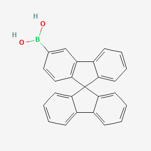 9,9'-Spirobi[9H-fluorene]-3-ylboronicacid structure, CAS 1421789-04-9