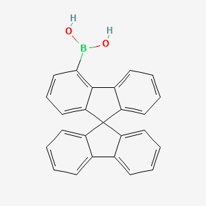 9,9'-Spirobi[9H-fluorene]-4-ylboronicacid structure, CAS 1421789-05-0