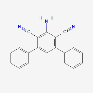 5'-amino-6'-(aminomethyl)-[1,1':3',1''-terphenyl]-4'-carbonitrile structure, CAS 36337-28-7