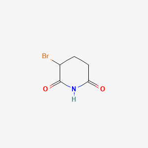 3-broMopiperidine-2,6-dione structure, CAS 62595-74-8