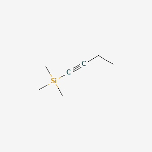 1-Trimethylsilyl-1-butyne structure, CAS 62108-37-6