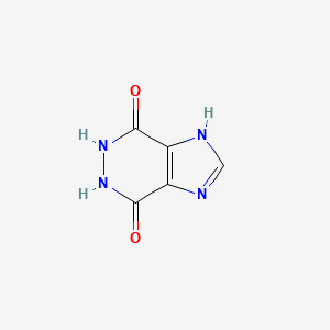 5,6-DIHYDRO-1H-IMIDAZO[4,5-D]PYRIDAZINE-4,7-DIONE structure, CAS 6293-09-0