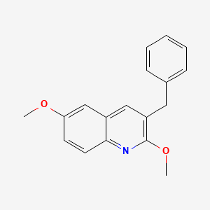 3-benzyl-2,6-dimethoxyquinoline structure, CAS 918518-76-0