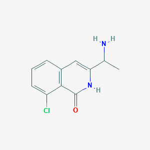 3-(1-aminoethyl)-8-chloro-1,2-dihydroisoquinolin-1-one structure, CAS 2090188-14-8