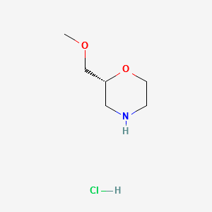(R)-2-(Methoxymethyl)morpholine HCl structure, CAS 141196-39-6
