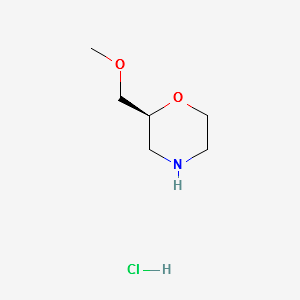 (S)-2-(Methoxymethyl)morpholine HCl structure, CAS 141196-38-5
