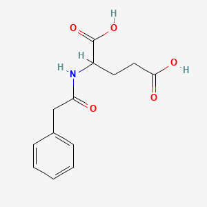 2-(2-Phenylacetamido)pentanedioic acid structure, CAS 2752-35-4