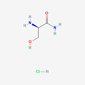 D-serinaMide hydrochloride structure, CAS 122702-20-9