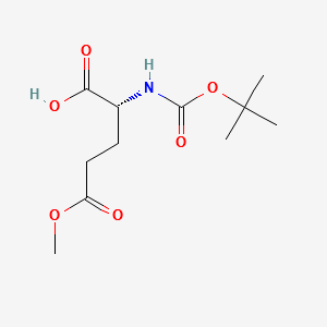 N-tert-Butoxycarbonyl-D-glutamic acid gamma-methyl ester structure, CAS 76379-01-6