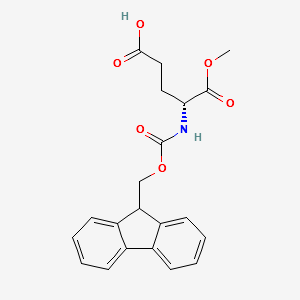 N-Fmoc-D-Glutamic acid 1-methyl ester structure, CAS 175452-89-8