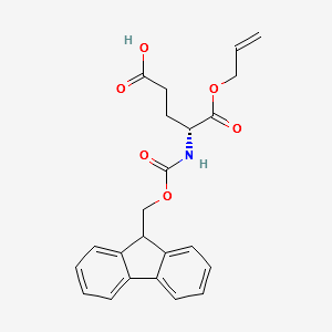 Fmoc-D-glutamic acid α-allyl ester structure, CAS 204251-86-5