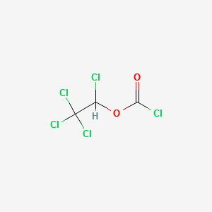 (+/-)-1,2,2,2-TETRACHLOROETHYL CHLOROFORMATE structure, CAS 98015-53-3