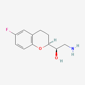 (2S,αR)-α-(Aminomethyl)-6-fluoro-3,4-dihydro-2H-1-benzopyran-2-methano structure, CAS 303176-42-3