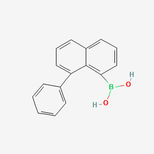 8-phenyl-1-naphthalenyl boronic acid structure, CAS 181135-36-4