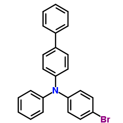 N-(4-broMophenyl)-N-phenyl-[1,1'-Biphenyl]-4-aMine structure, CAS 503299-24-9