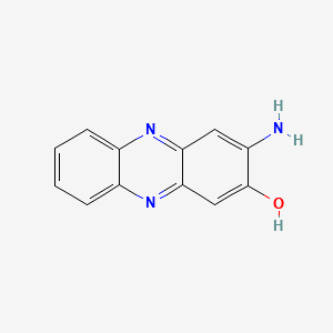 3-AMINO-PHENAZIN-2-OL structure, CAS 4569-77-1
