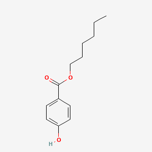 HEXYL 4-HYDROXYBENZOATE structure, CAS 1083-27-8
