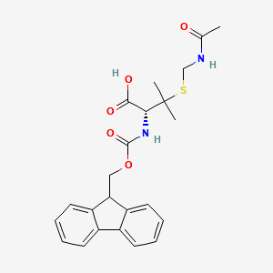 FMOC-PEN(ACM)-OH;N-FMOC-S-ACETAMIDOMETHYL-L-PENICILLAMINE structure, CAS 201531-76-2